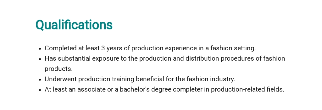 Free Fashion Production Assistant Job Description Template 5.jpe