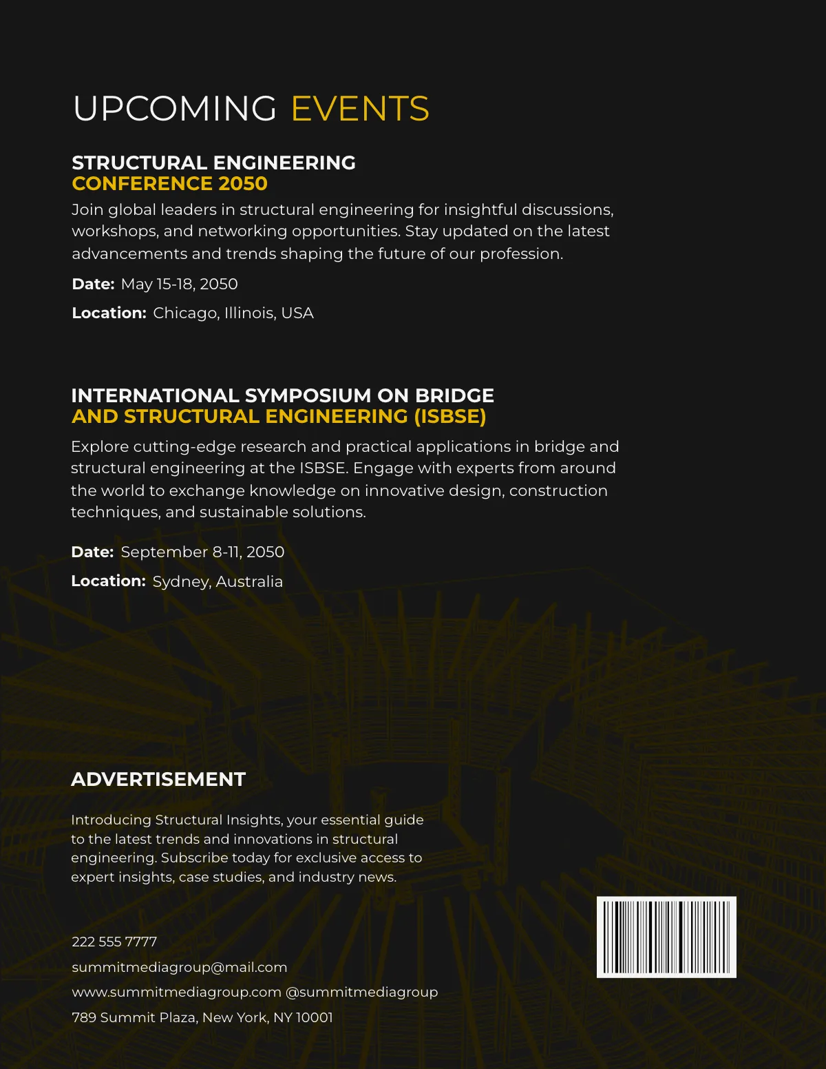 Free Structural Engineering Magazine Template to Edit Online