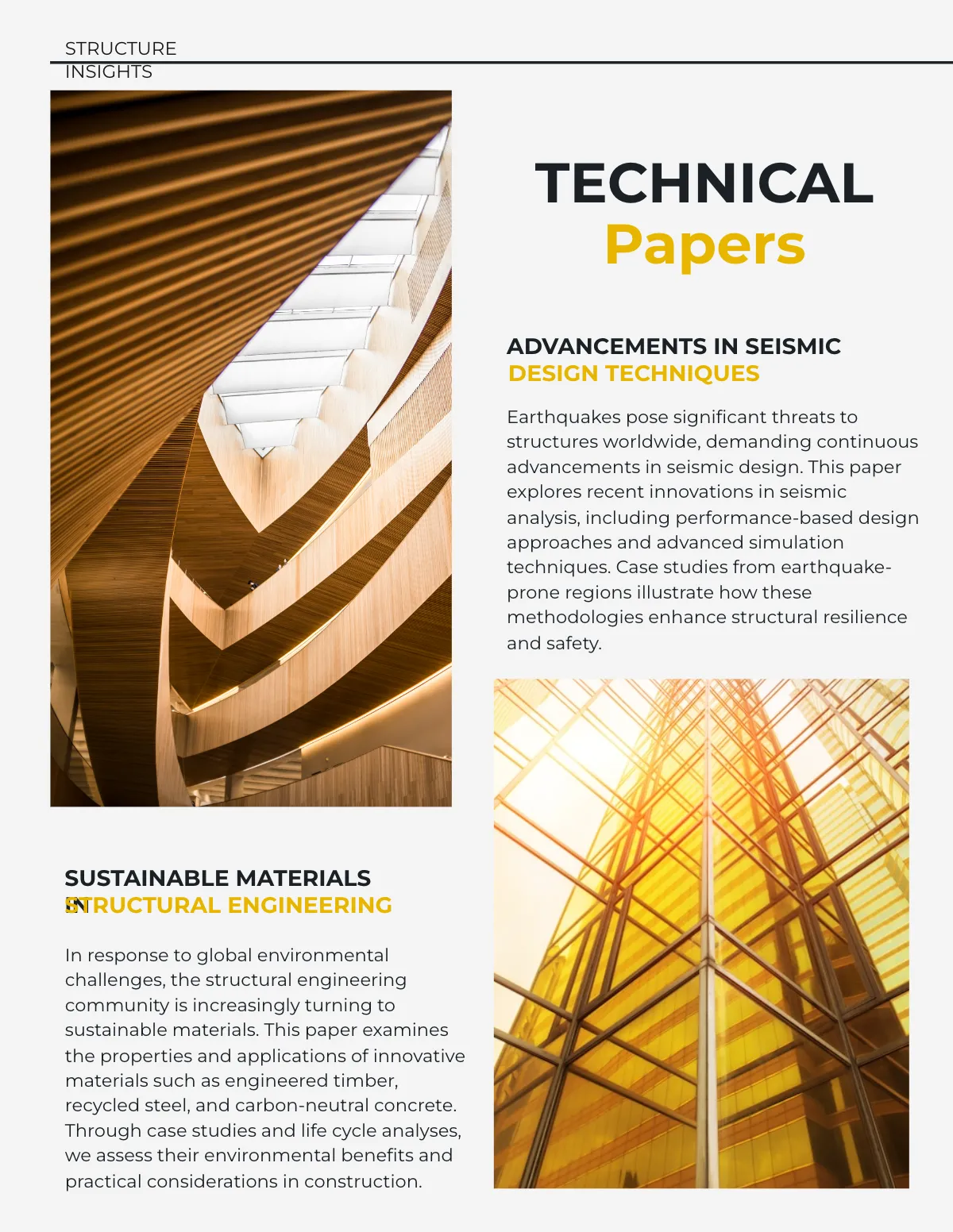 Free Structural Engineering Magazine Template to Edit Online