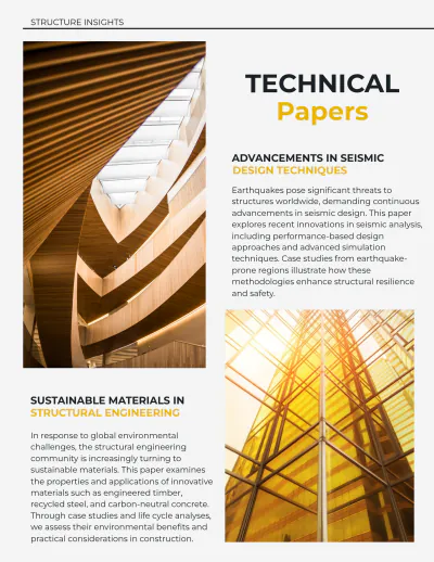Free Structural Engineering Magazine Template to Edit Online