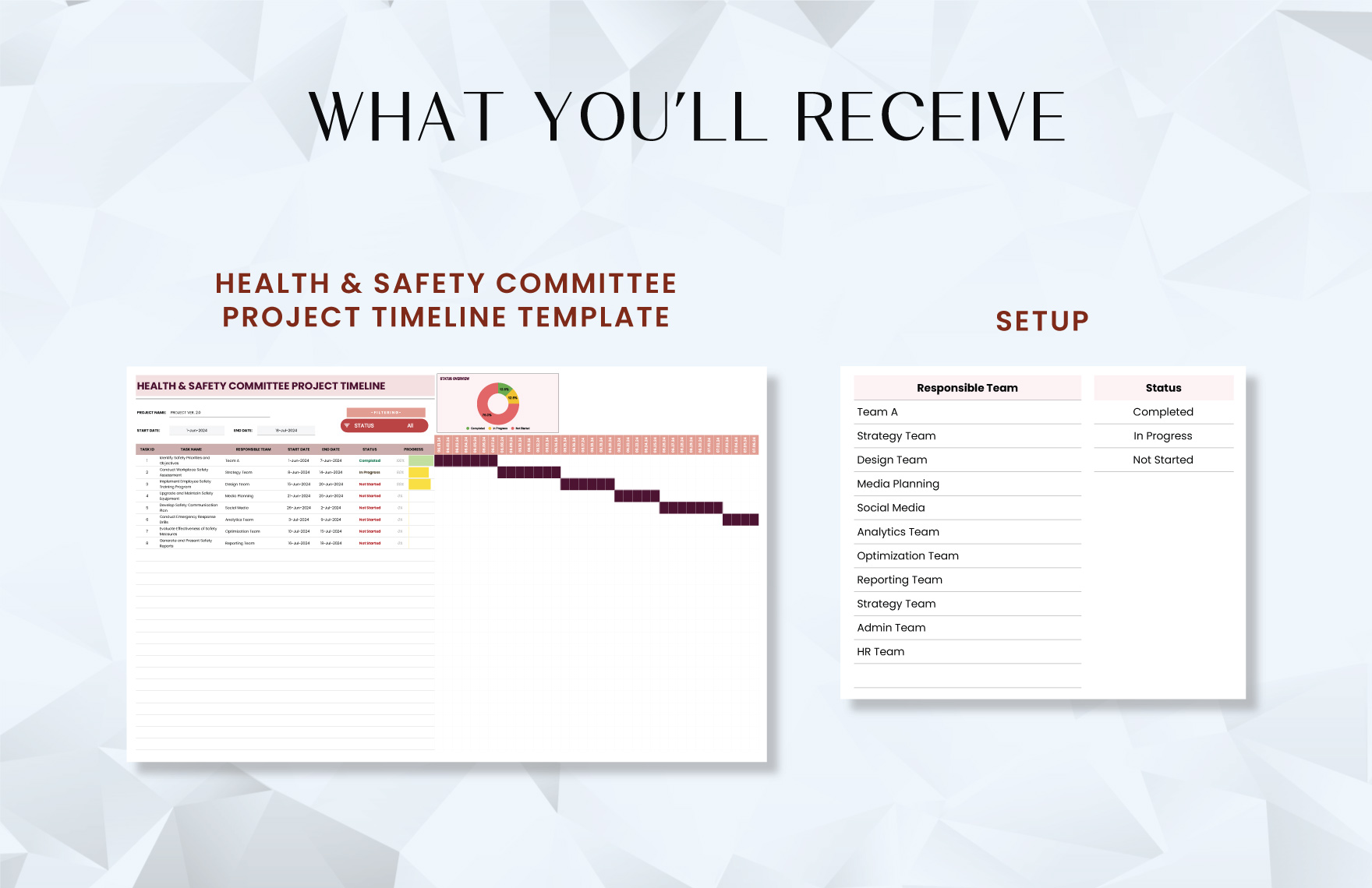 Health & Safety Committee Project Timeline Template