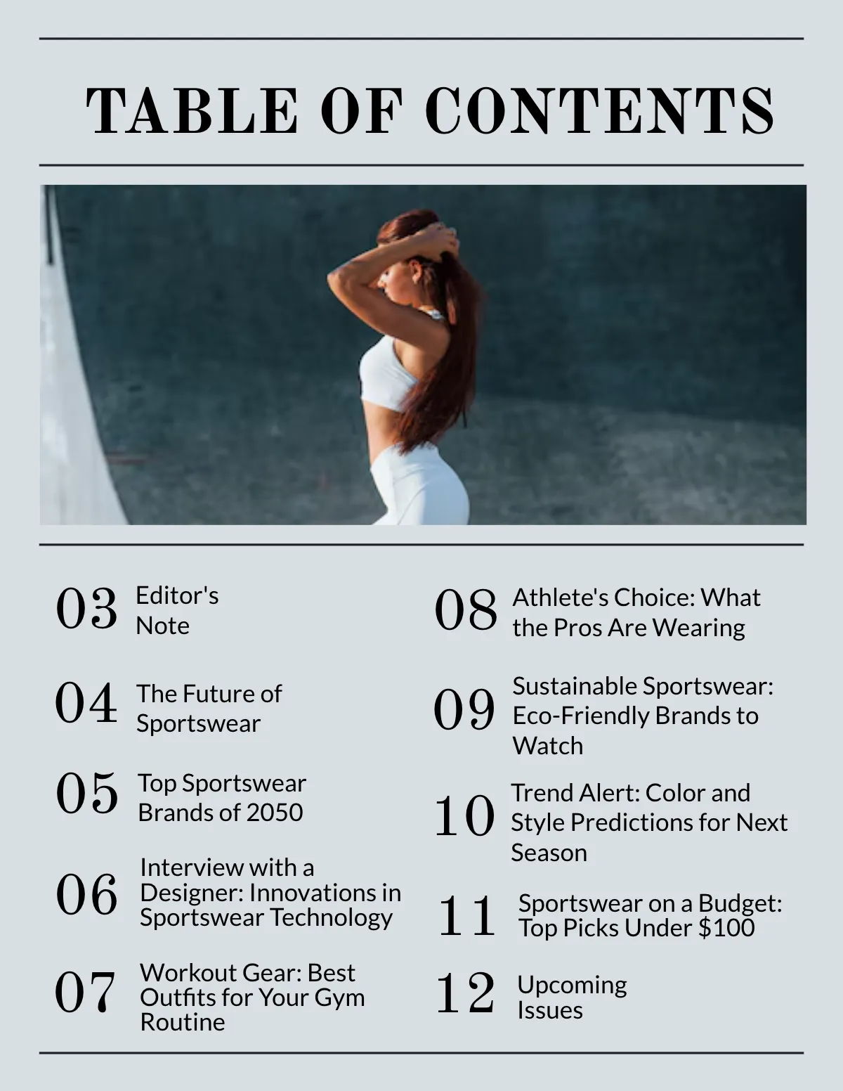 Free Sportswear Magazine Template to Edit Online