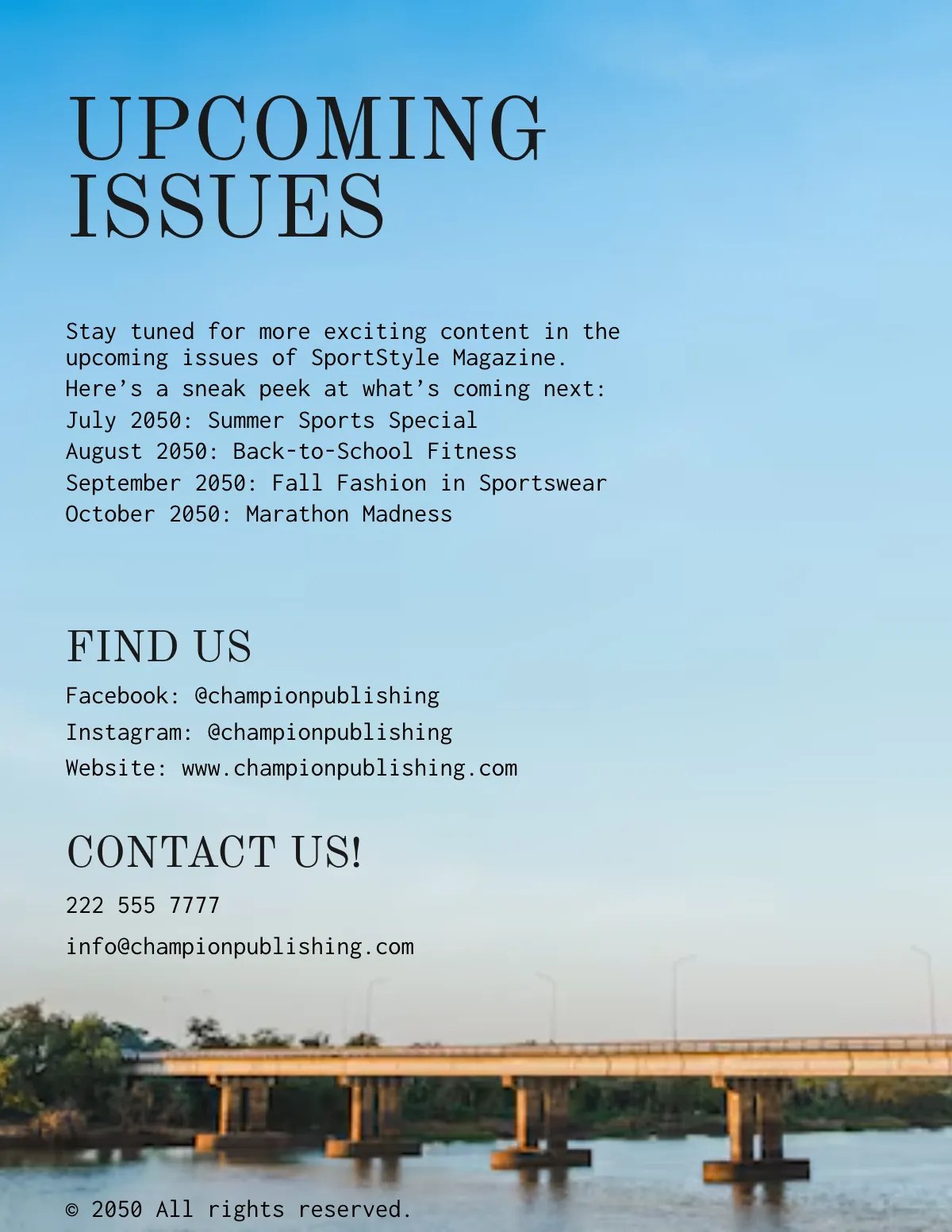 Free Sportswear Magazine Template to Edit Online