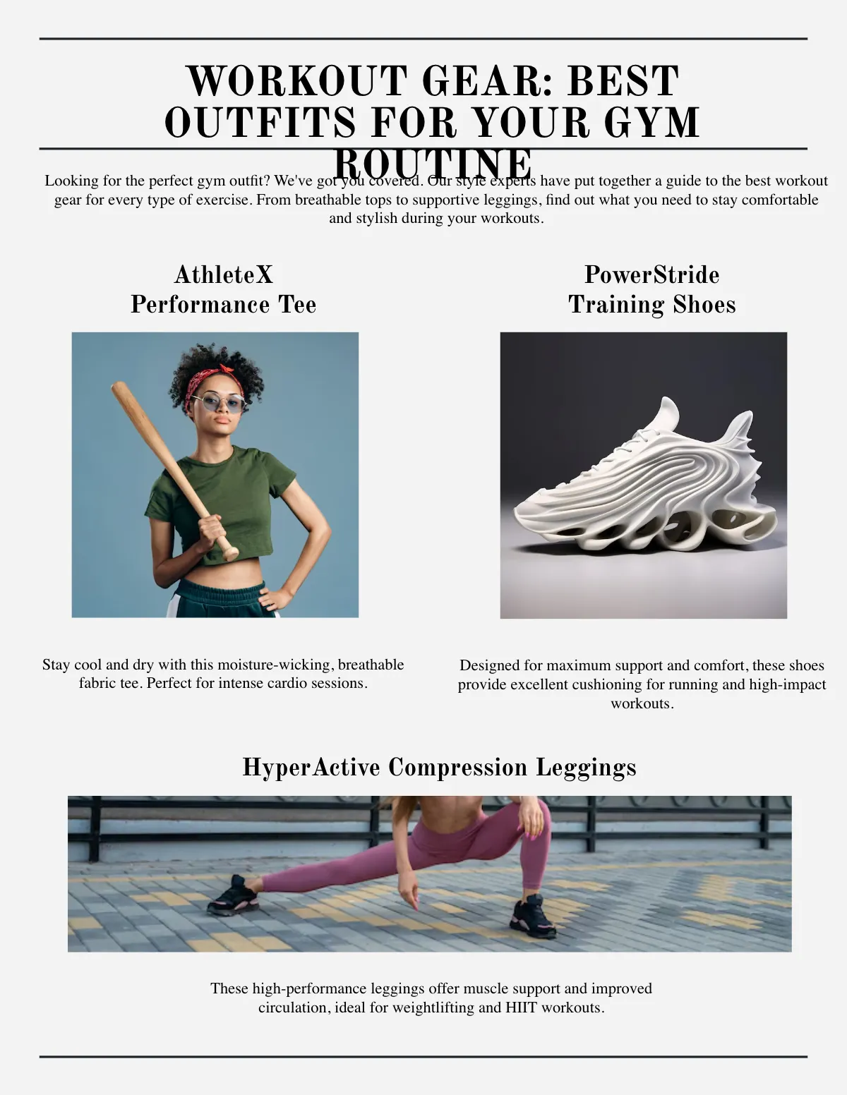 Free Sportswear Magazine Template to Edit Online