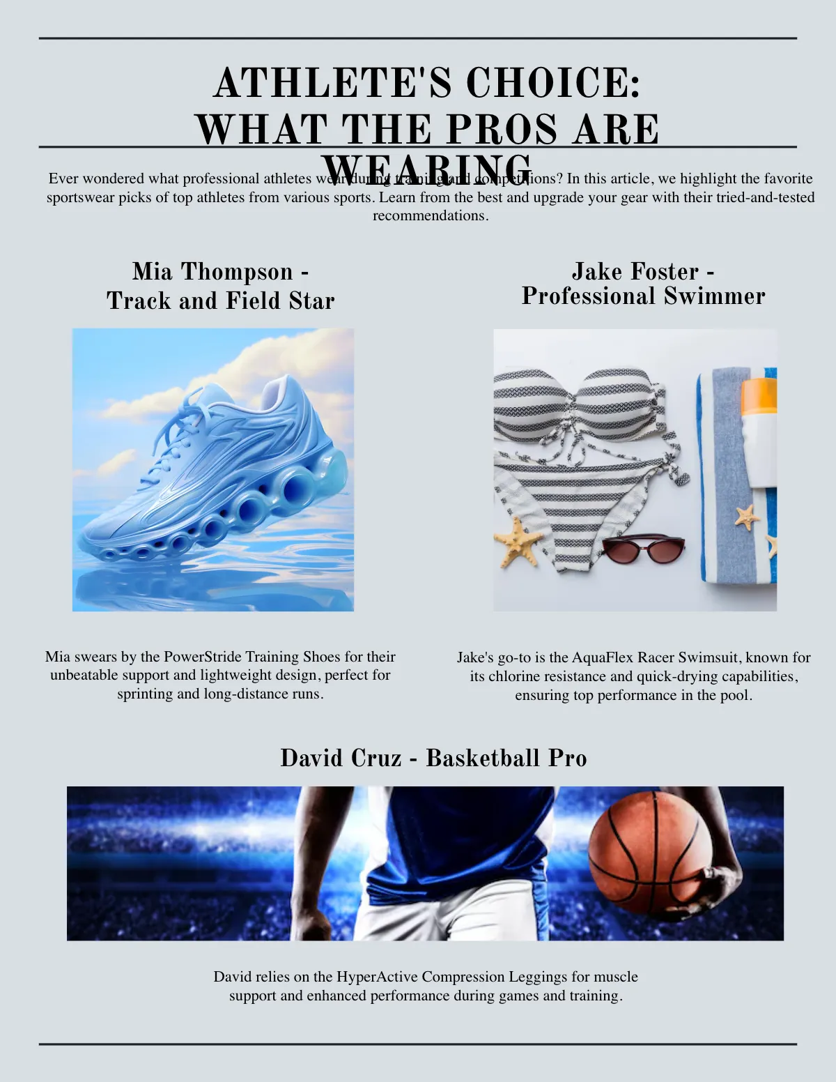 Free Sportswear Magazine Template to Edit Online