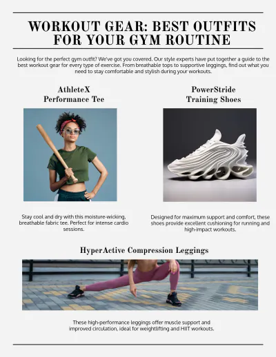Free Sportswear Magazine to Edit Online