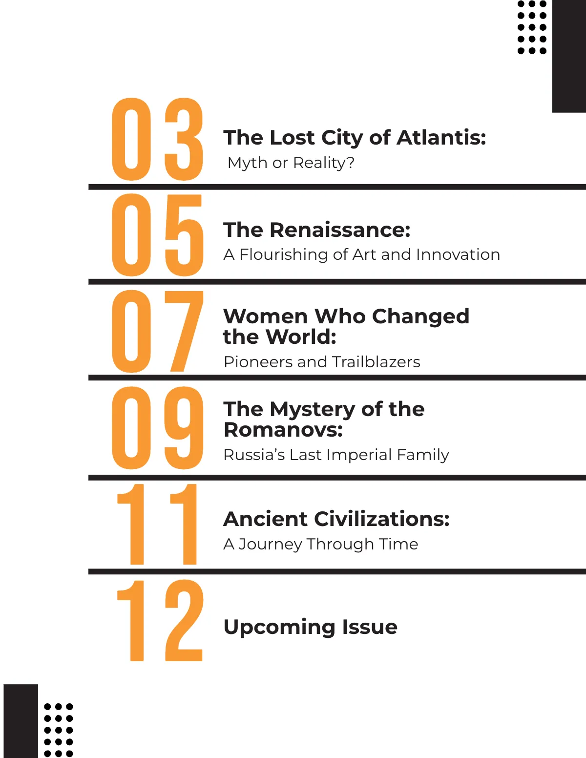 Free History Magazine Template to Edit Online