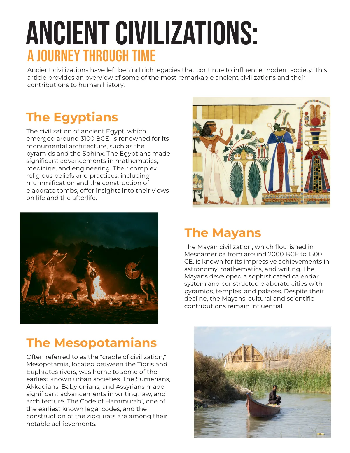 Free History Magazine Template to Edit Online