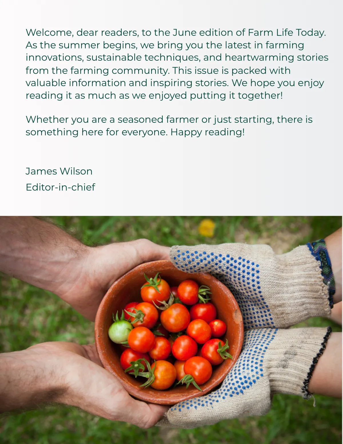 Free Farm Magazine Template to Edit Online