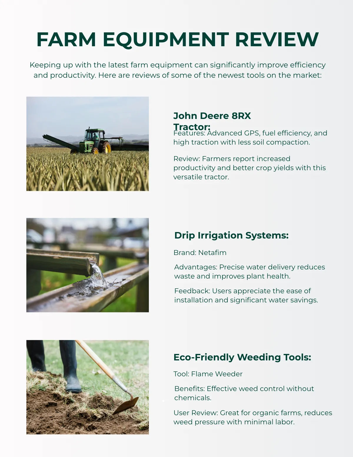 Free Farm Magazine Template to Edit Online