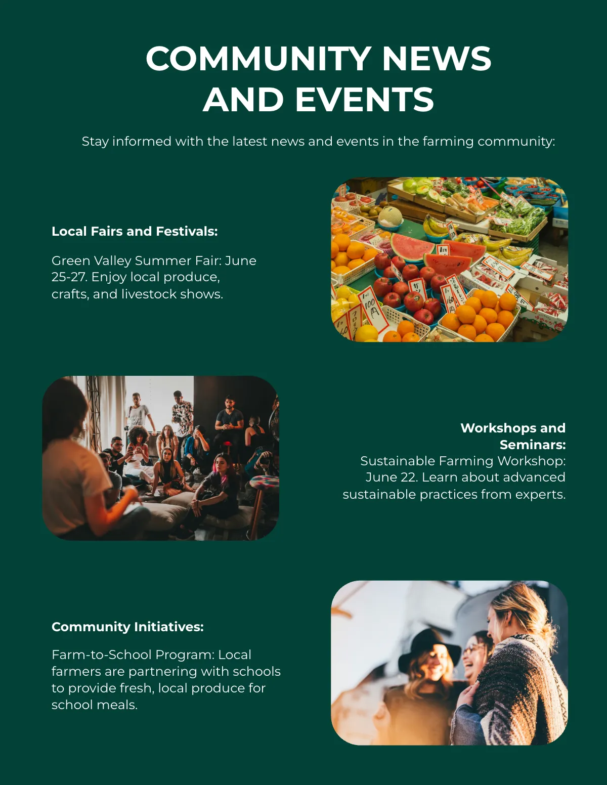 Free Farm Magazine Template to Edit Online