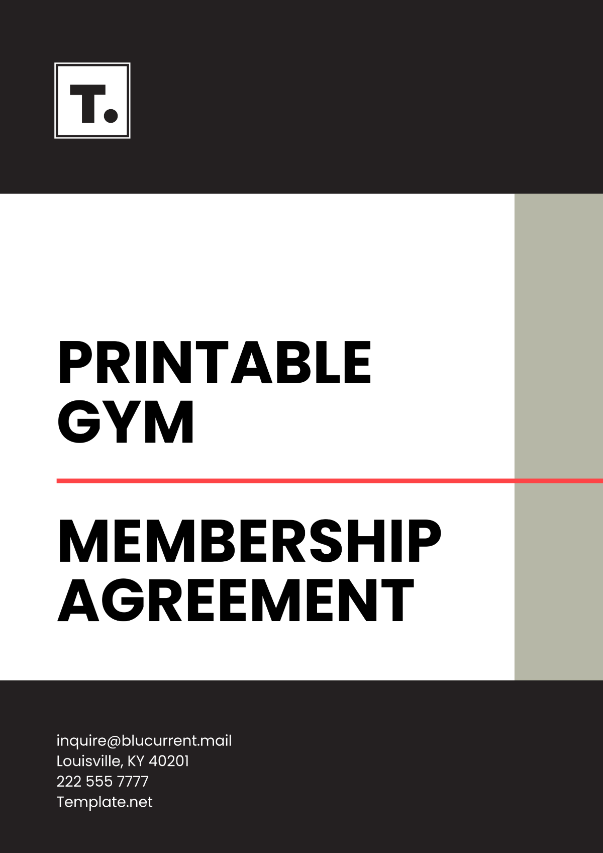 Printable Gym Membership Agreement Template - Edit Online & Download