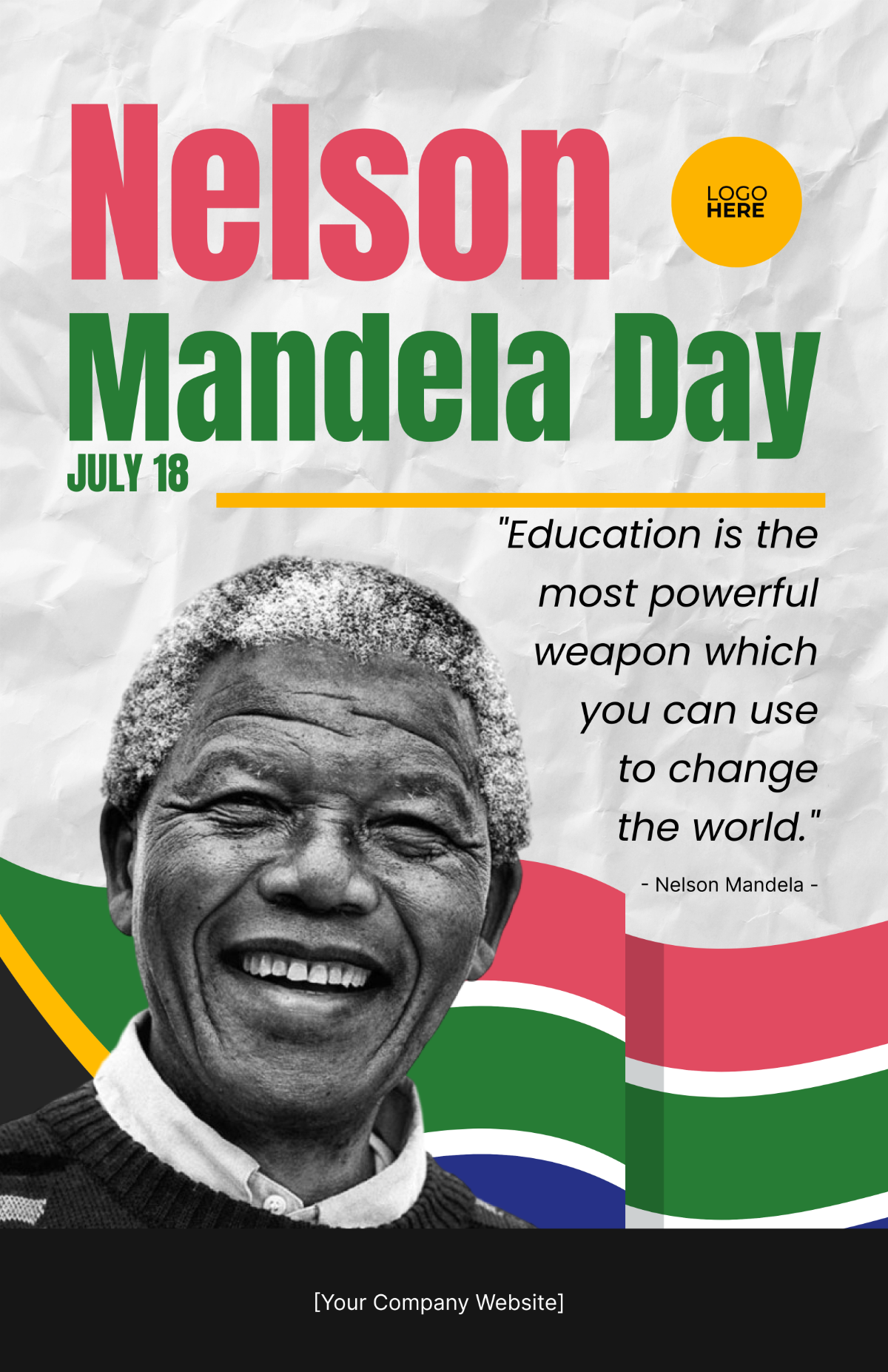 Nelson Mandela Education Poster