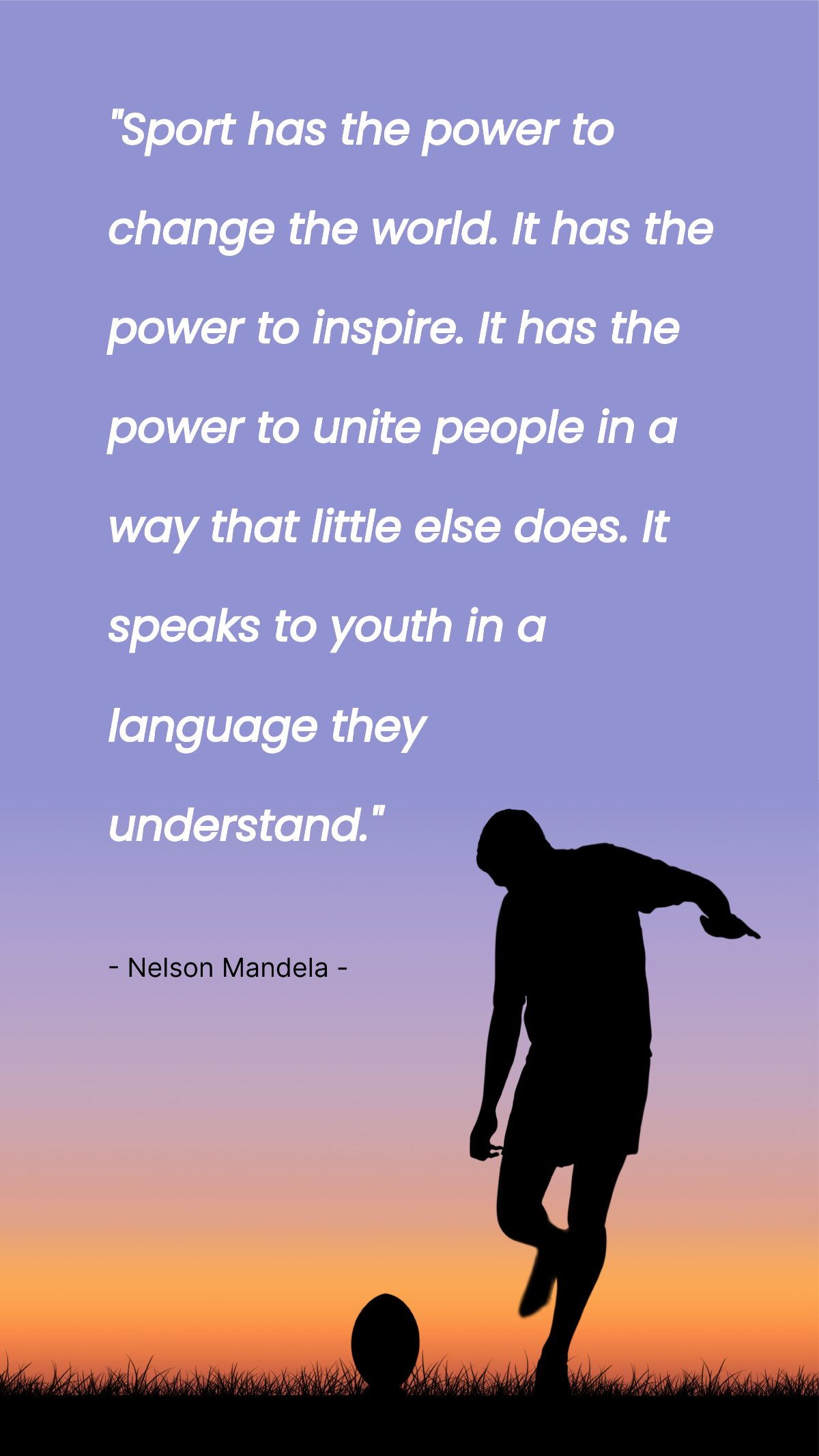Nelson Mandela Sport Quote