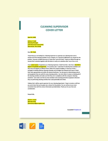 11+ FREE Cleaning Services Letter Templates [Edit & Download ...