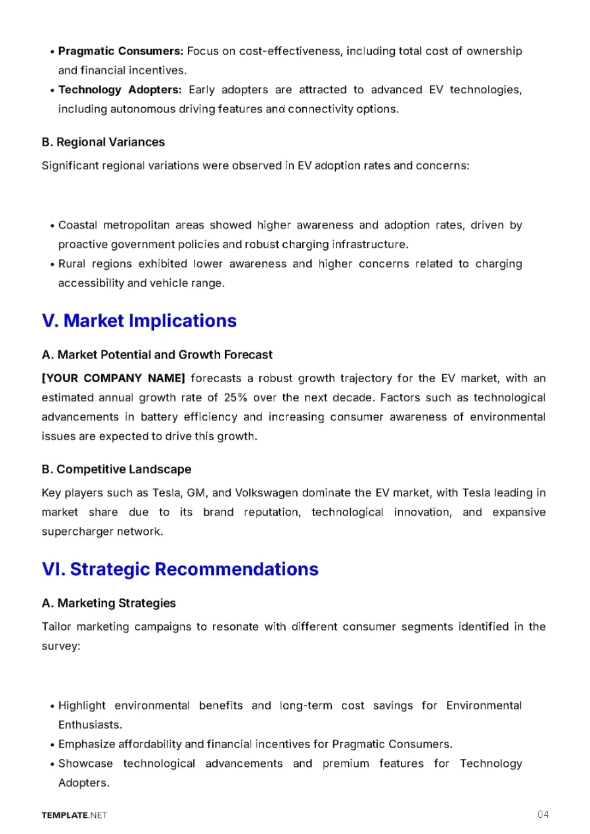 Free Survey Research Report Template to Edit Online