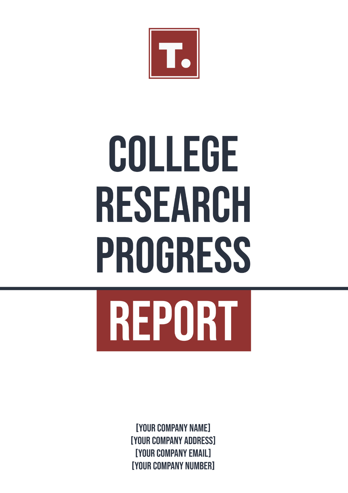 College Research Progress Report Template - Edit Online & Download