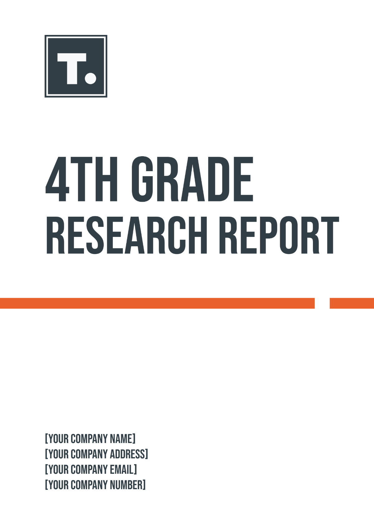 4th Grade Research Report Template - Edit Online & Download