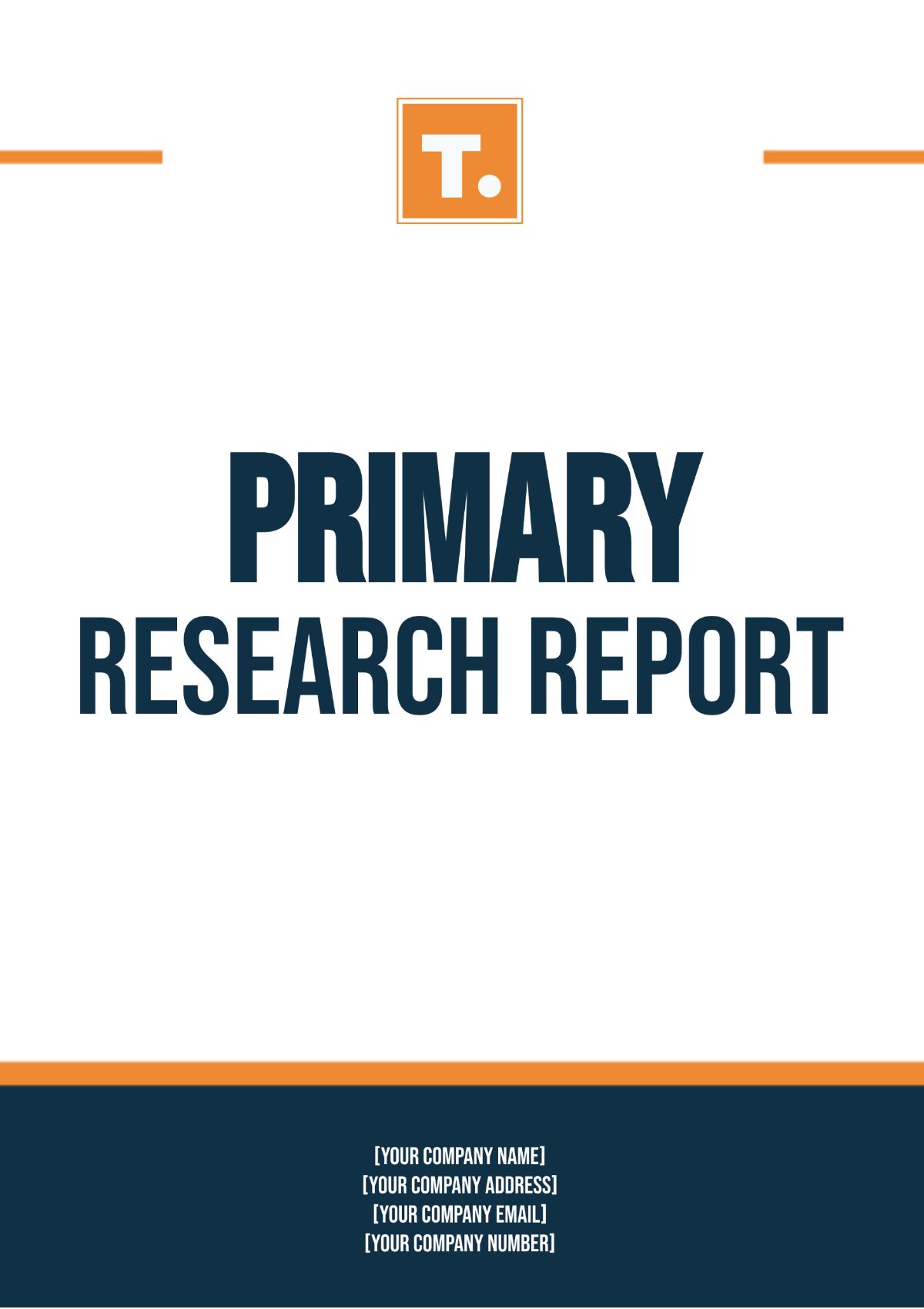 Primary Research Report Template - Edit Online & Download