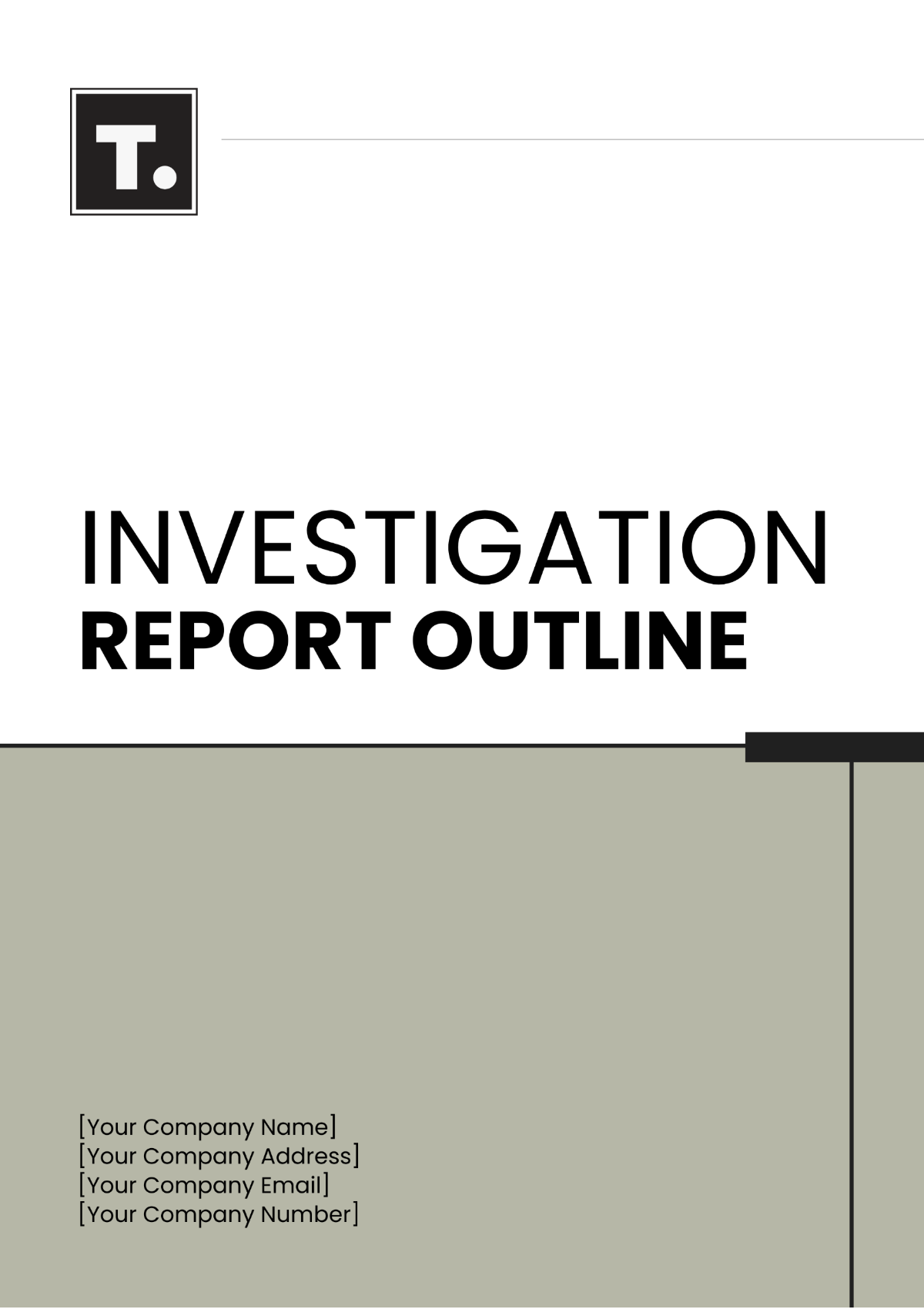 Investigation Report Outline Template - Edit Online & Download