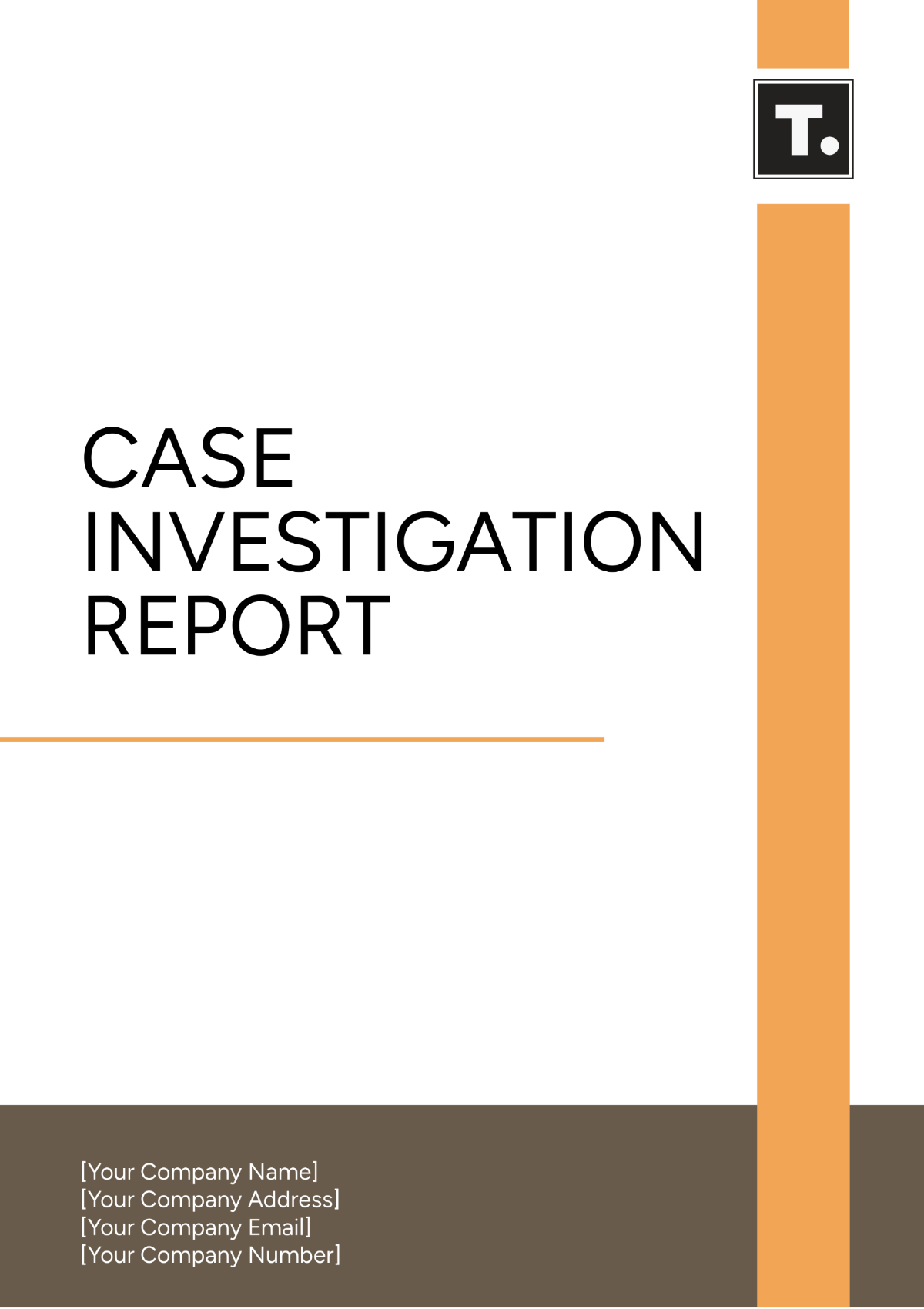 Case Investigation Report Template - Edit Online & Download