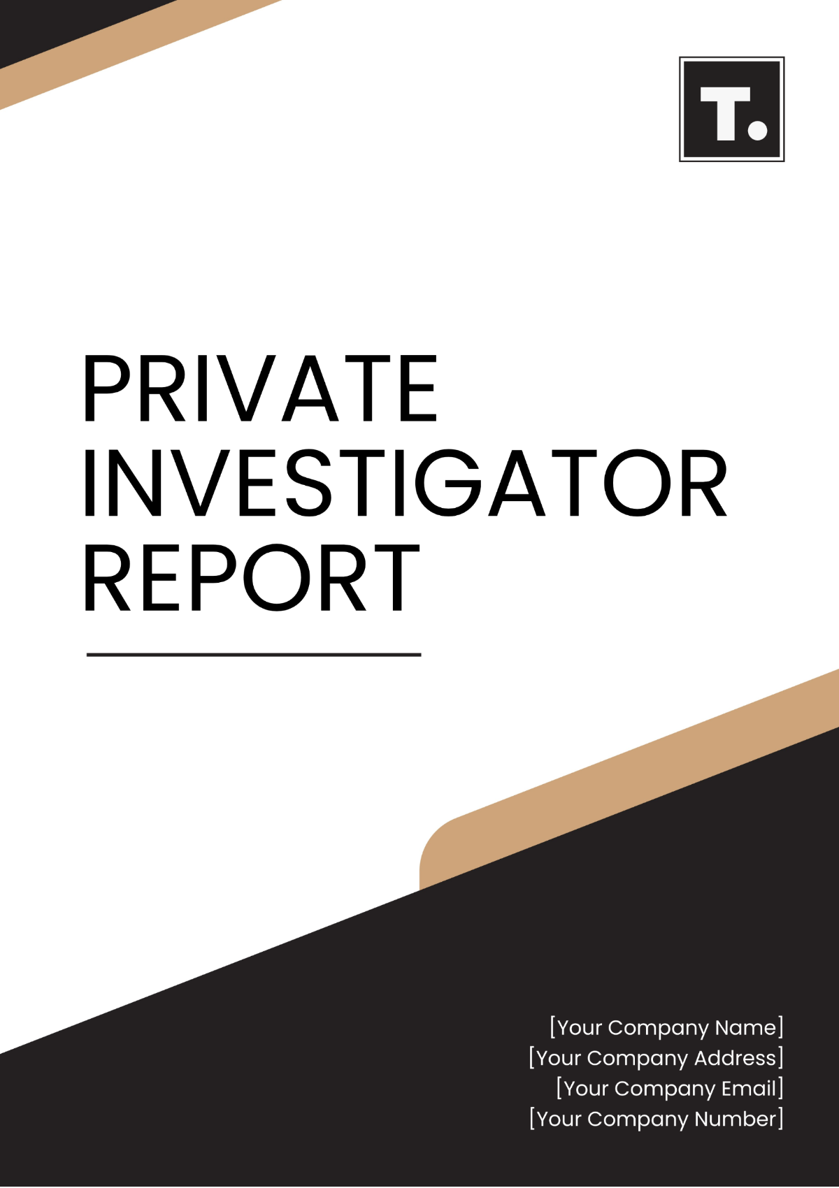 Private Investigator Report Template - Edit Online & Download