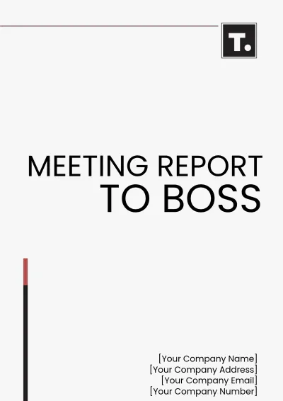 Free Meeting Report to Boss Template to Edit Online