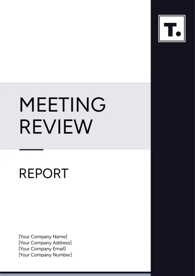Free Meeting Review Report Template to Edit Online