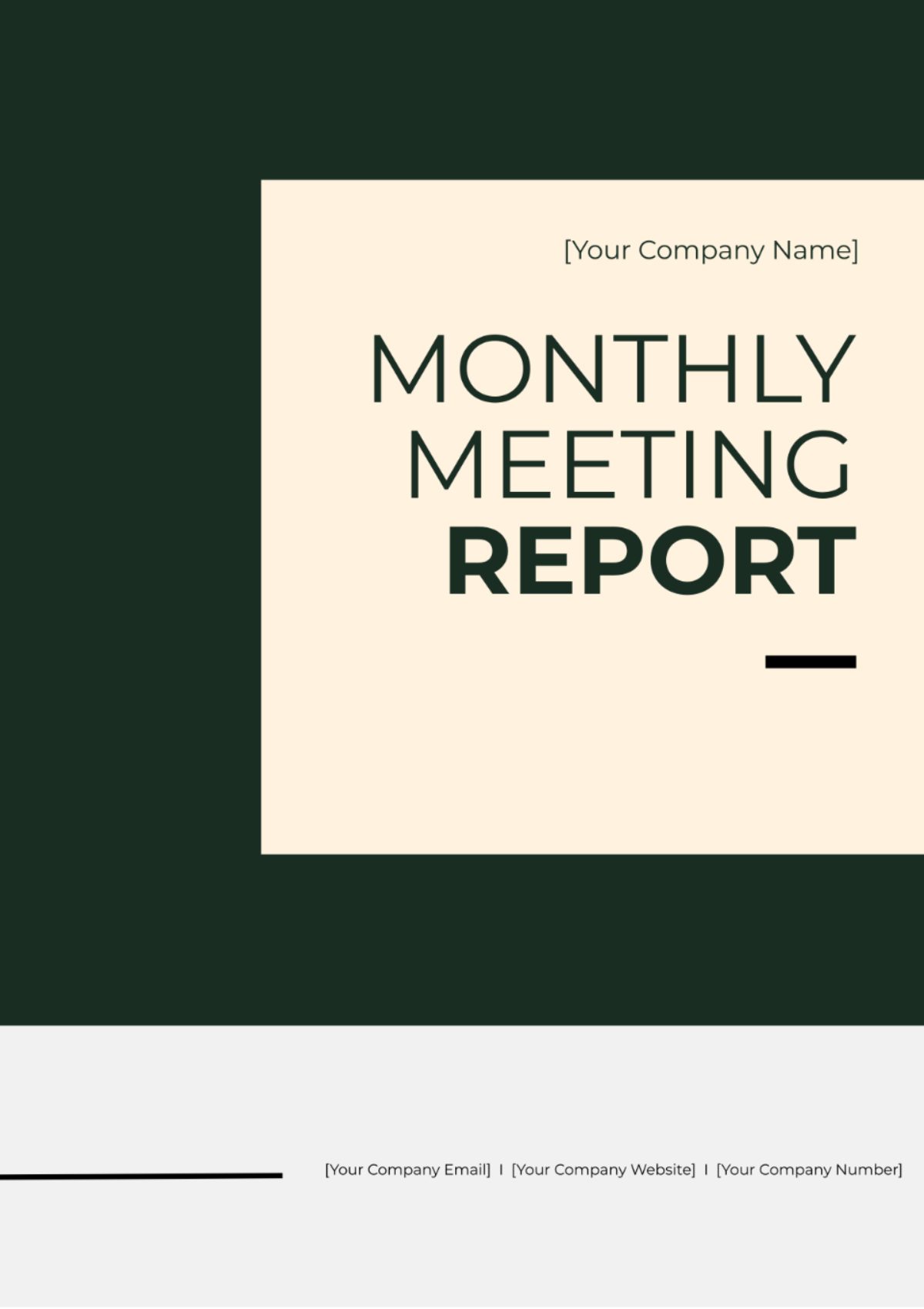 Monthly Meeting Report Template - Edit Online & Download