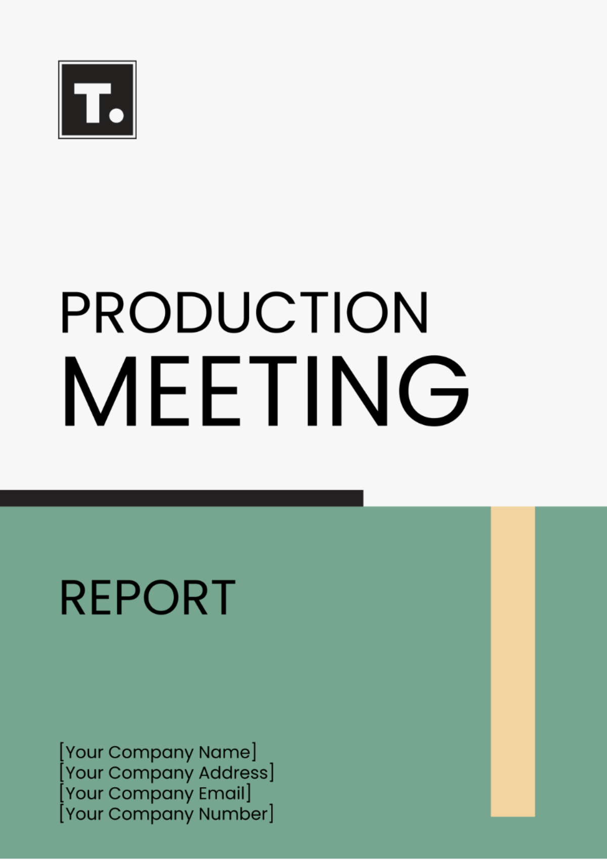 Production Meeting Report Template - Edit Online & Download