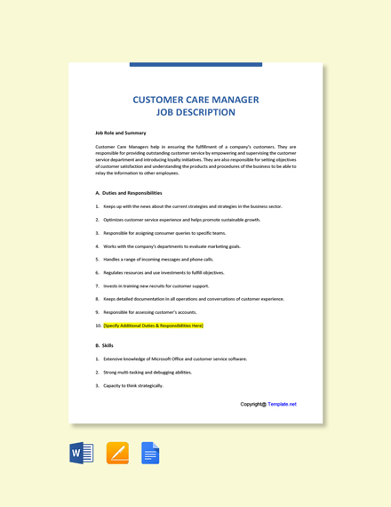 customer-care-manager-job-description-template-google-docs-word