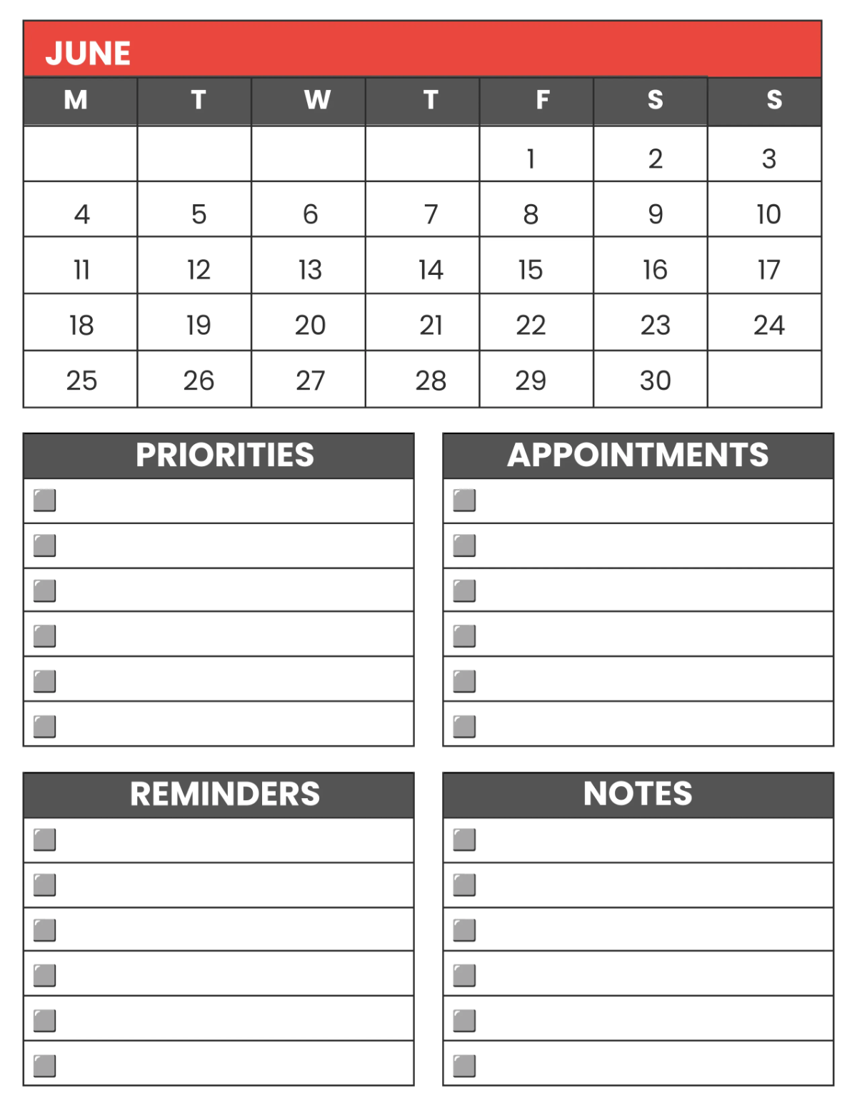 Free Architecture Monthly Planner Template to Edit Online