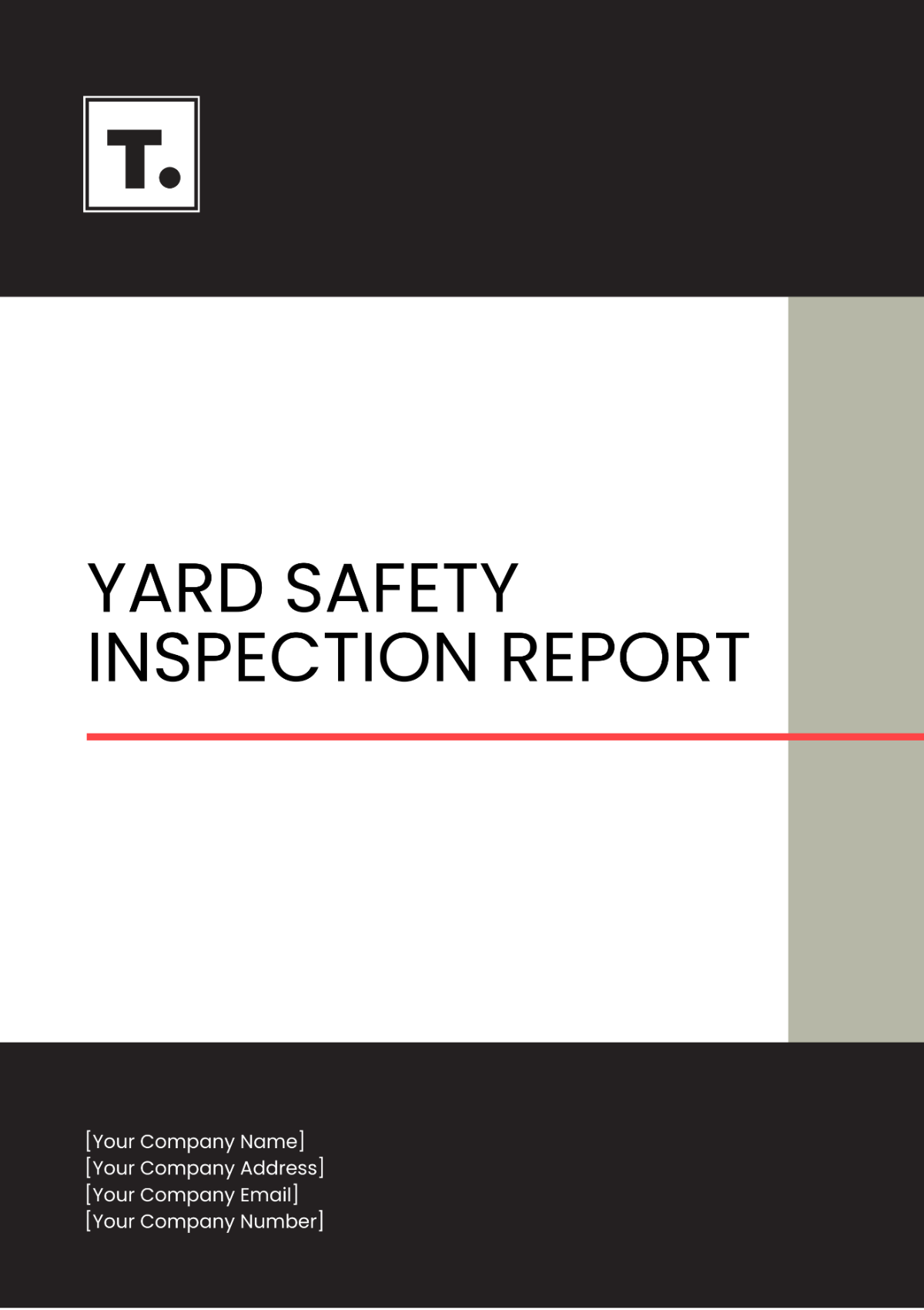 Yard Safety Inspection Report Template