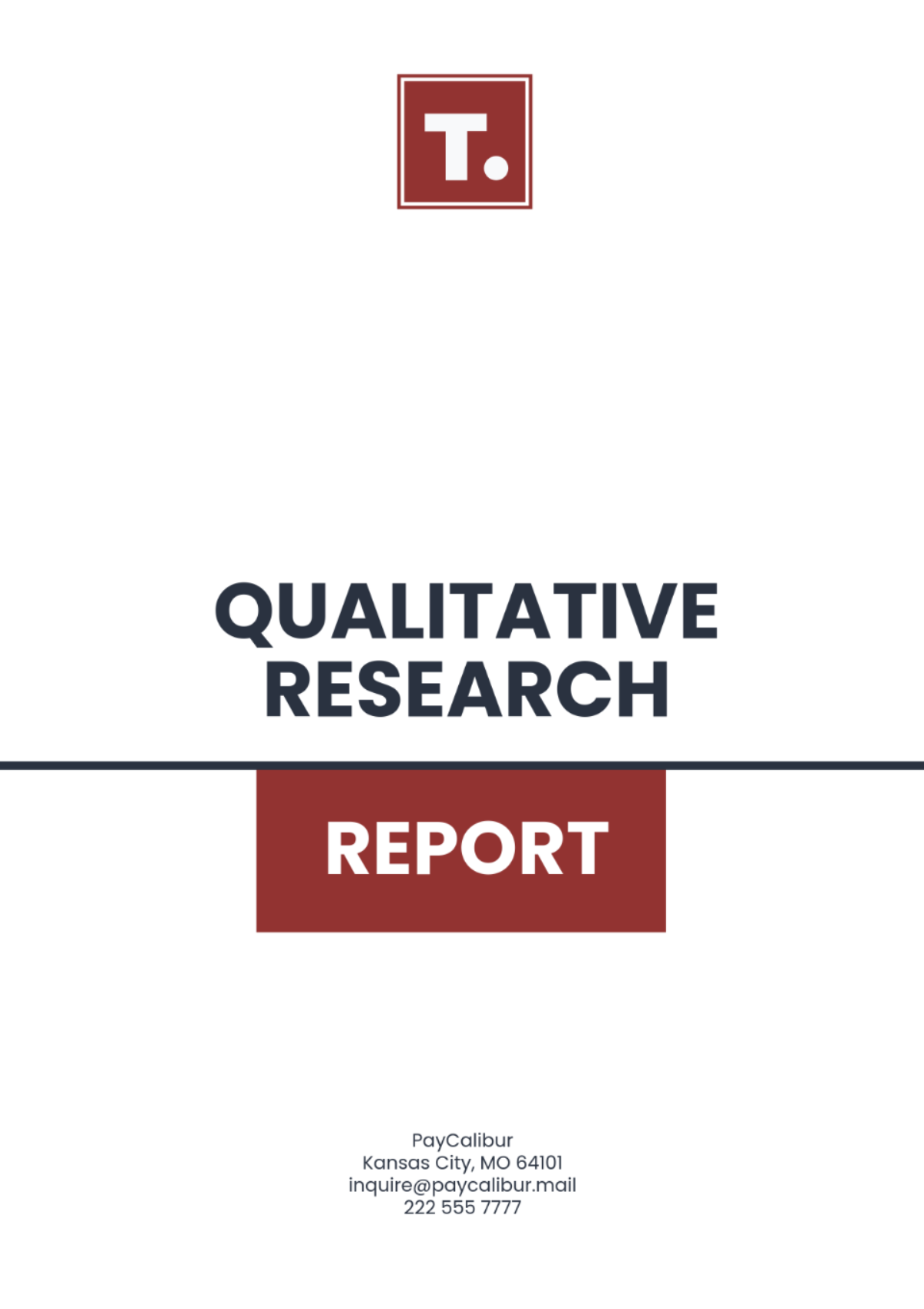 Free Qualitative Research Report Template to Edit Online