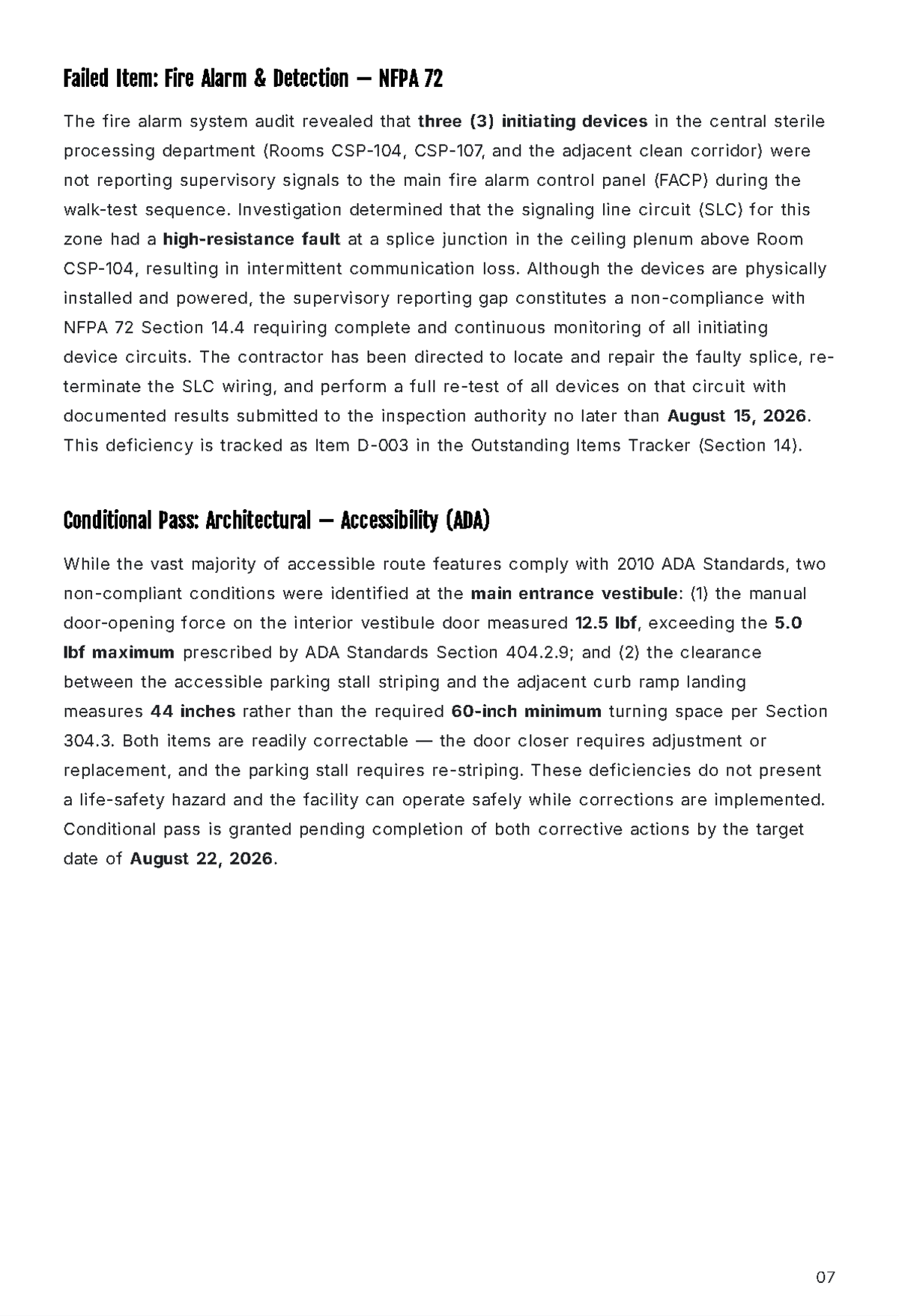 Free Final Inspection Report Template to Edit Online