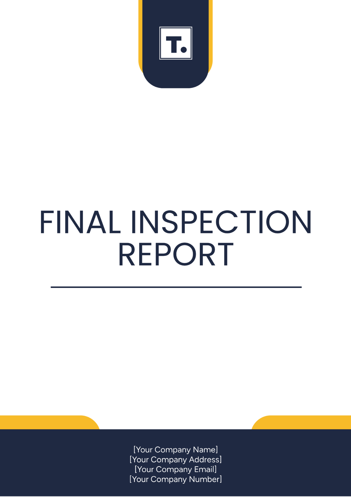 Final Inspection Report Template - Edit Online & Download