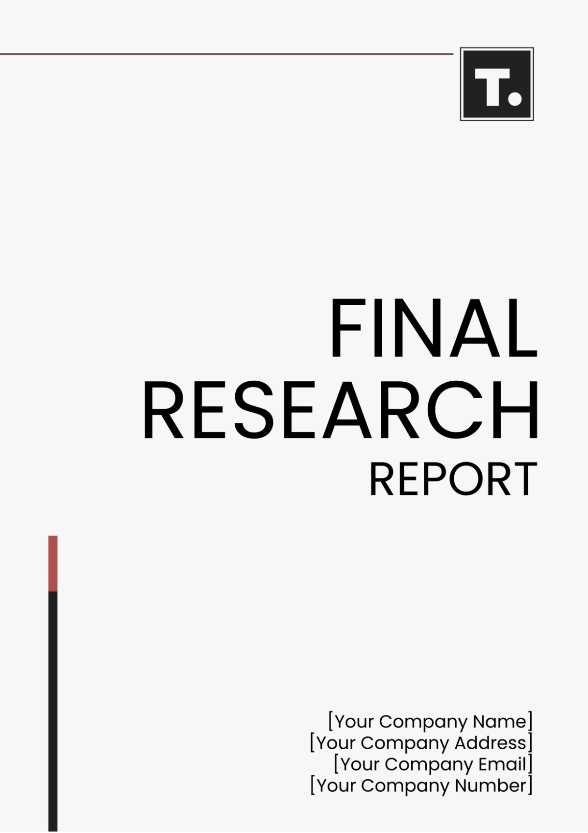 Final Research Report Template - Edit Online & Download