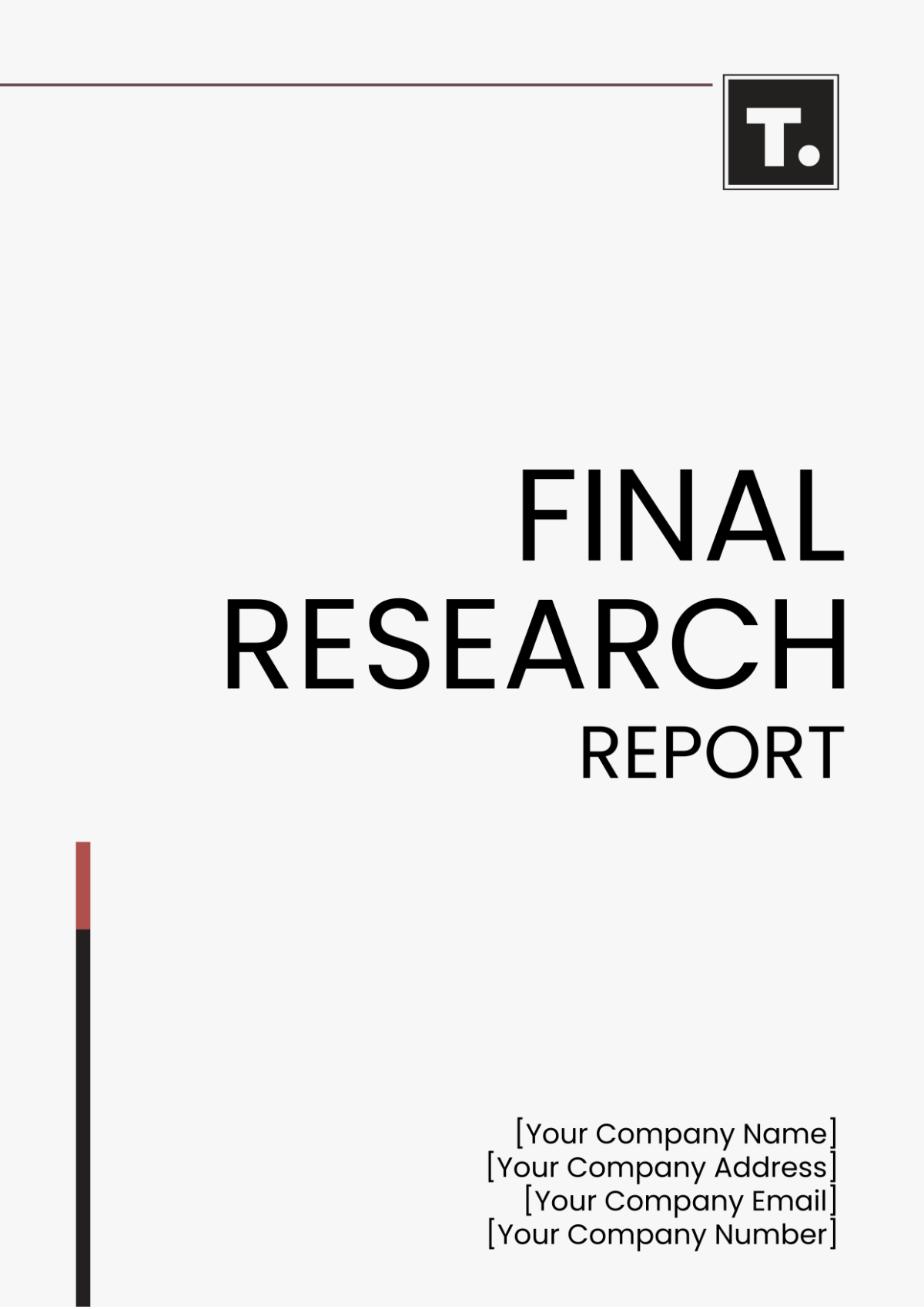 Free Final Research Report Template Edit Online Download Template