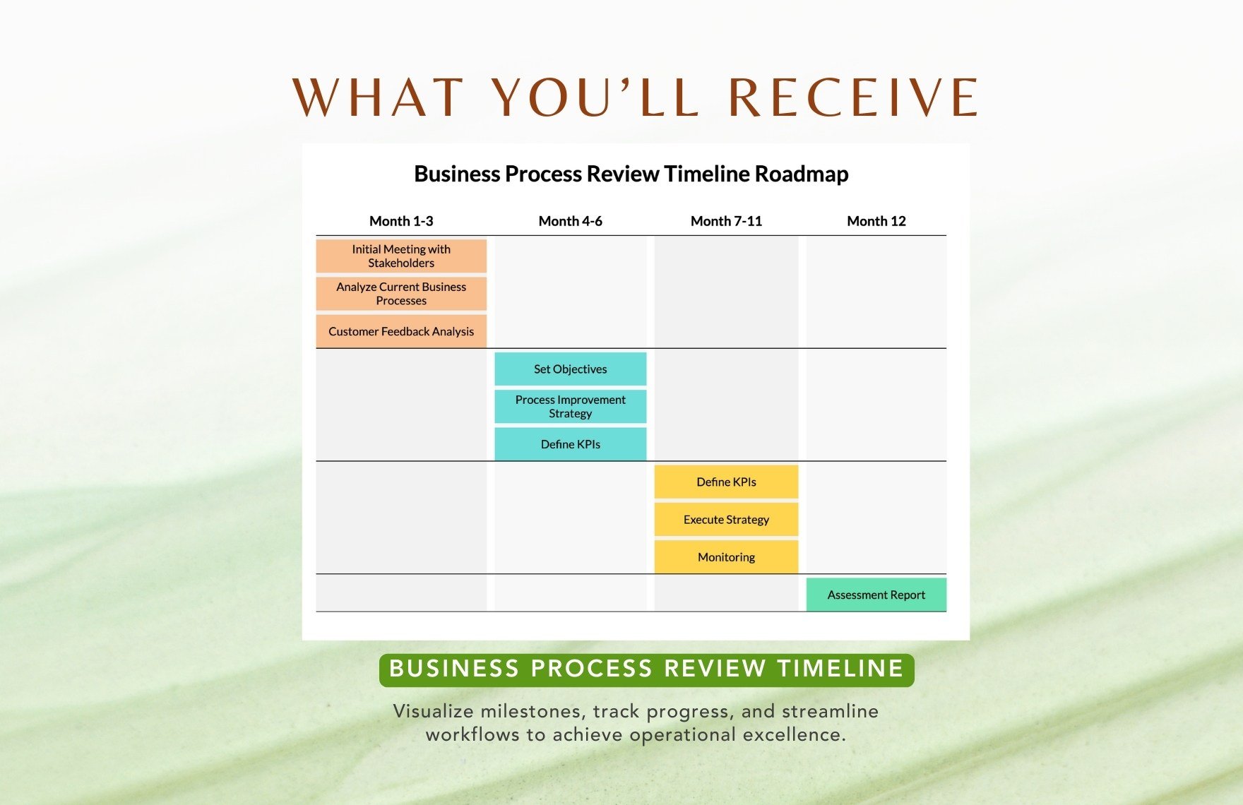 Business Process Review Timeline Roadmap Template