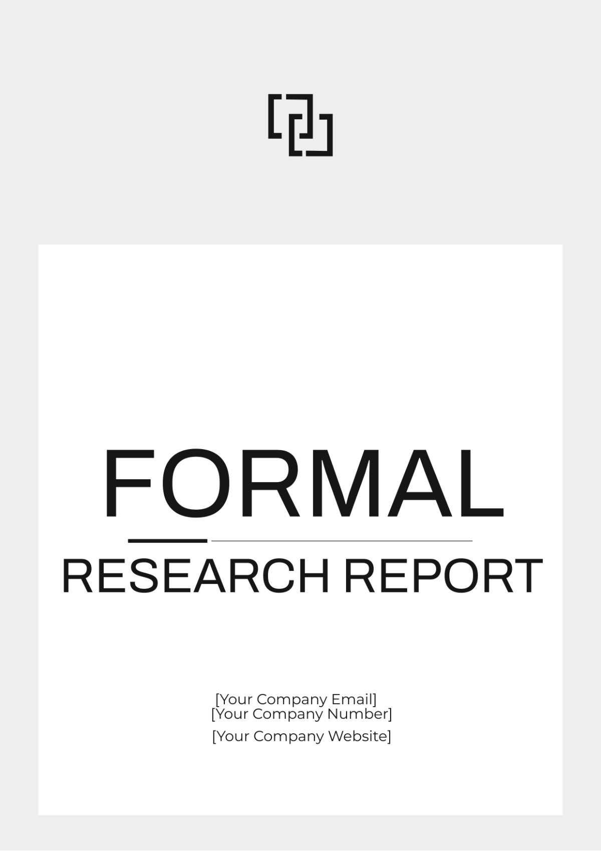 Formal Research Report Template - Edit Online & Download