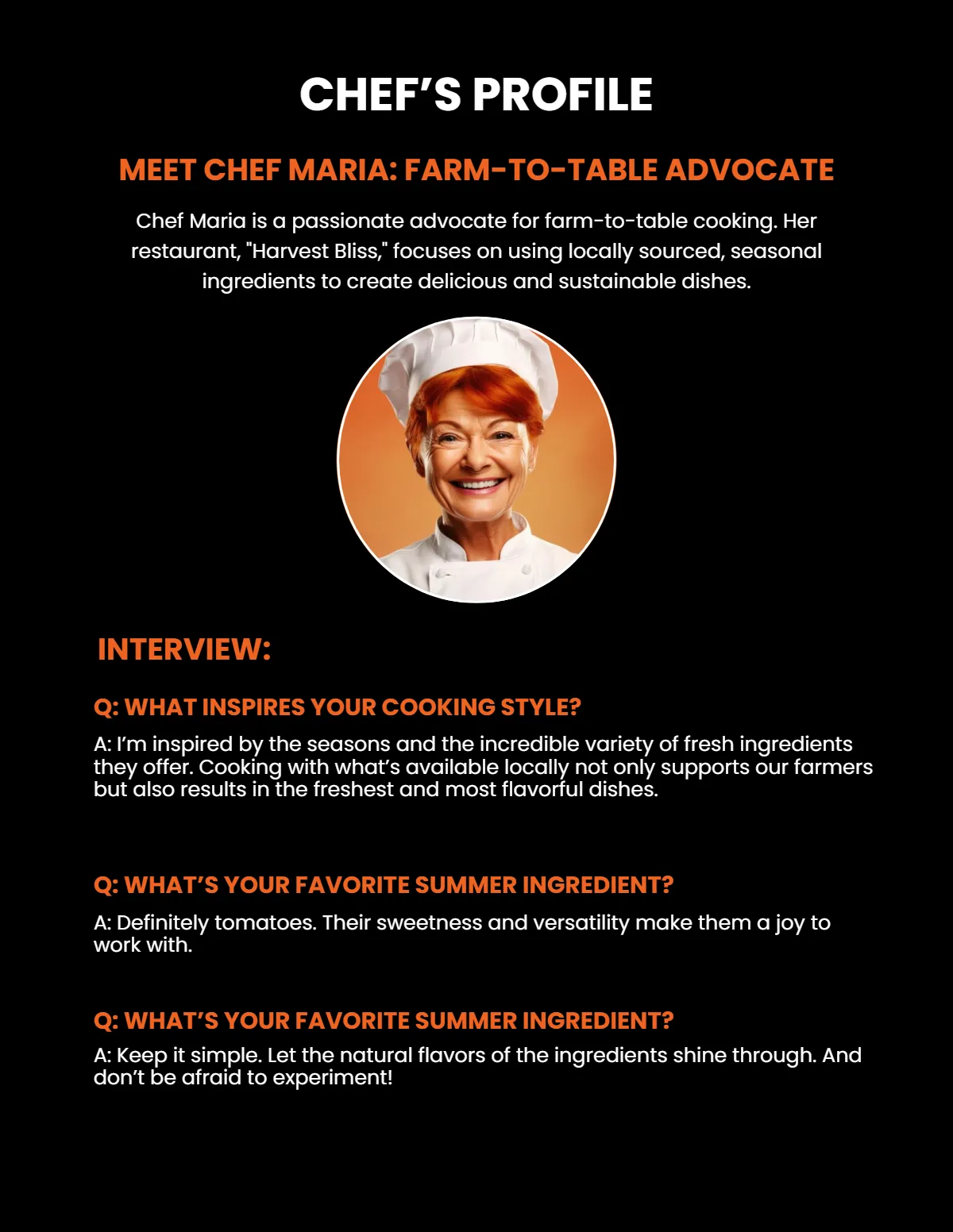 Free Seasonal Cooking Magazine Template to Edit Online