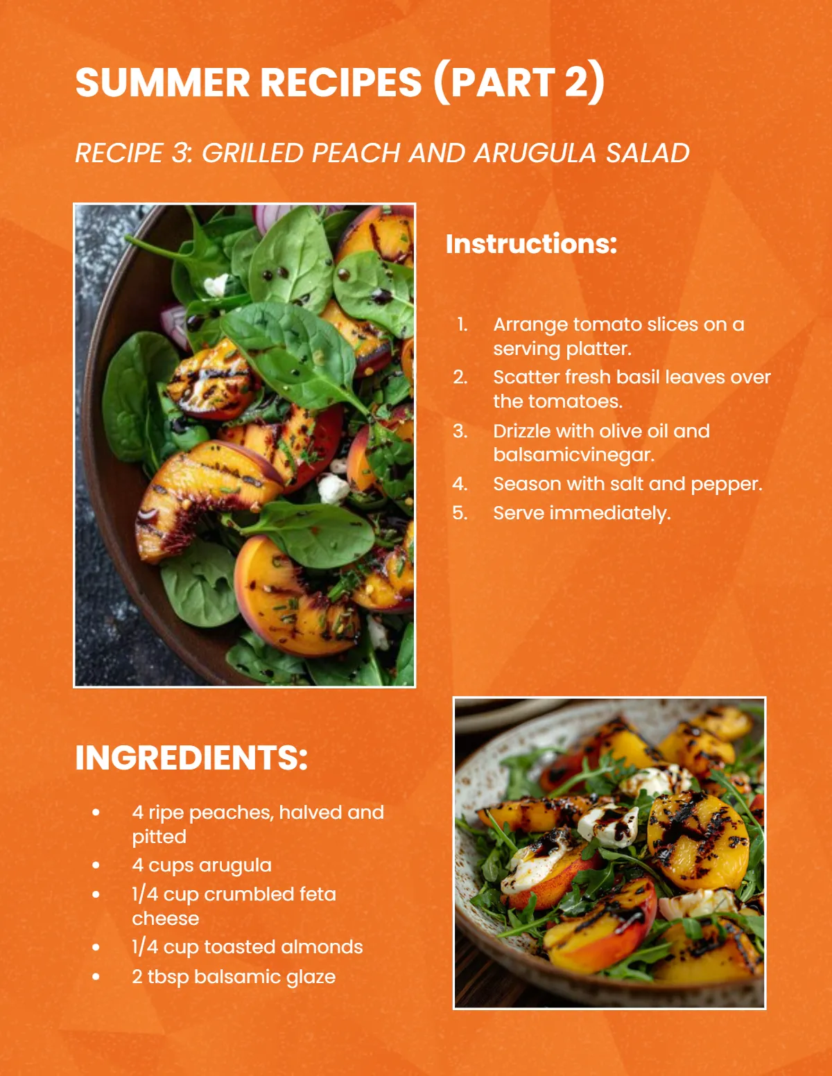 Free Seasonal Cooking Magazine Template to Edit Online