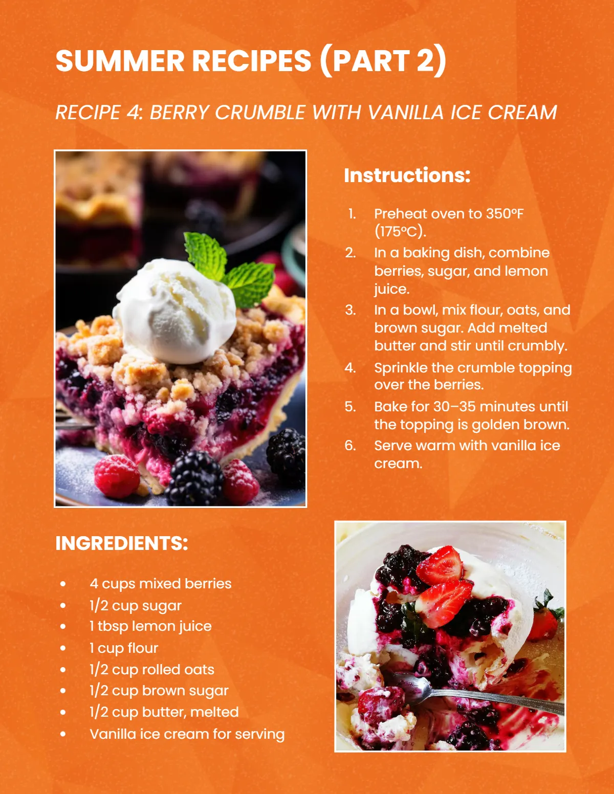 Free Seasonal Cooking Magazine Template to Edit Online