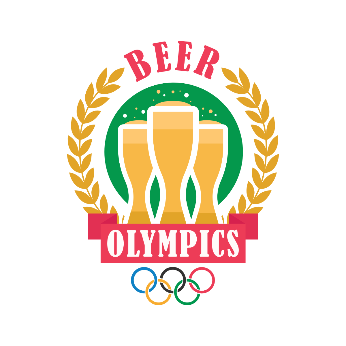 Beer Olympics Clipart