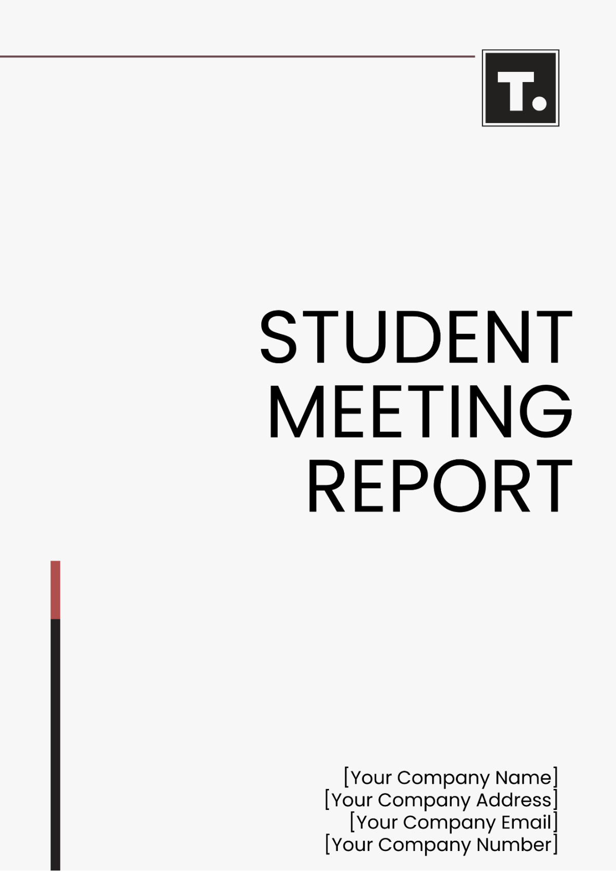 Student Meeting Report Template - Edit Online & Download