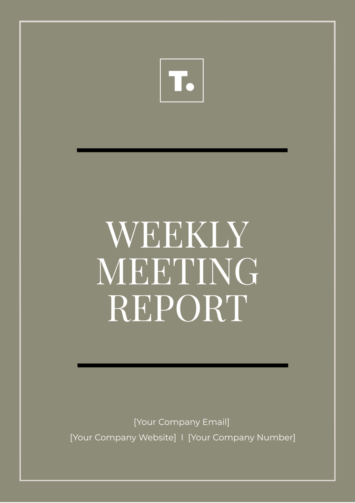 Weekly Meeting Report Template - Edit Online & Download