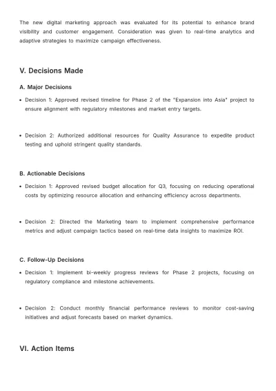 Free Meeting Report Format Template to Edit Online