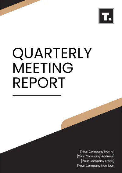 Free Quarterly Meeting Report Template to Edit Online