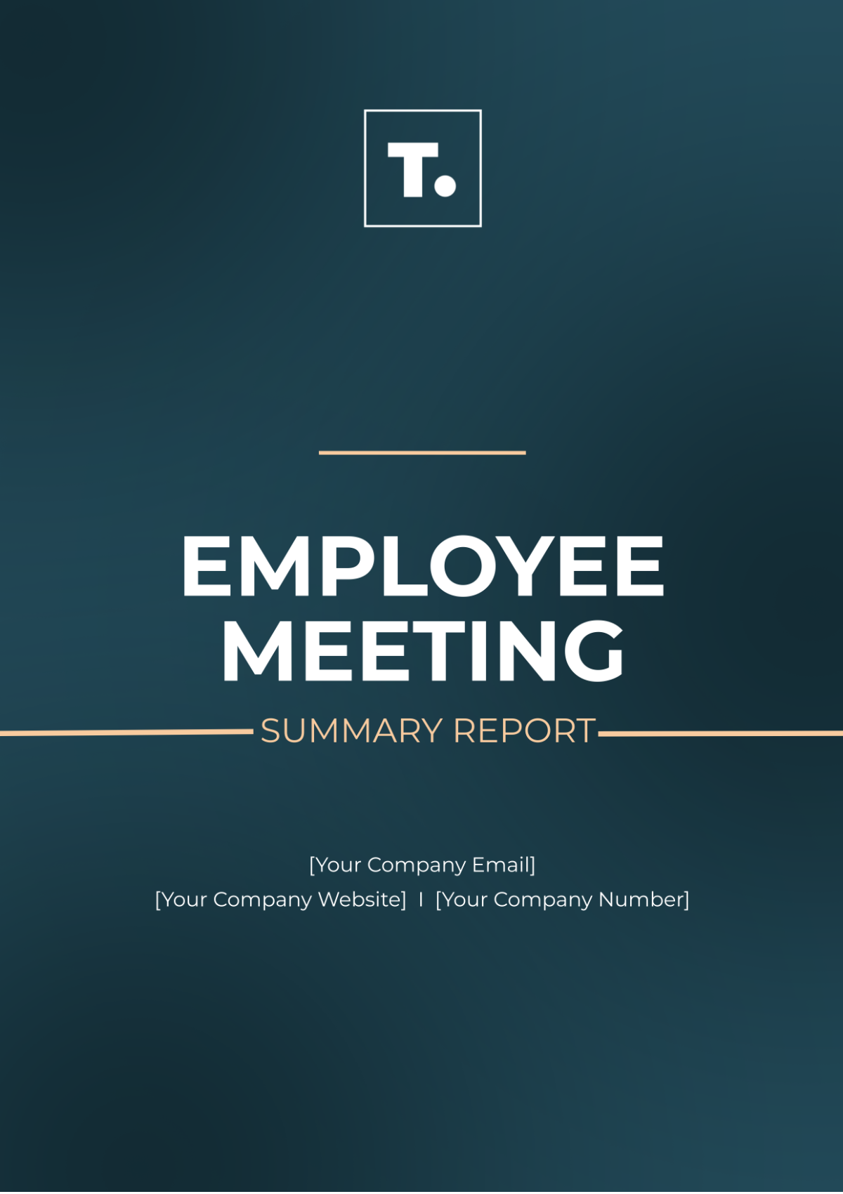 Employee Meeting Summary Report Template - Edit Online & Download