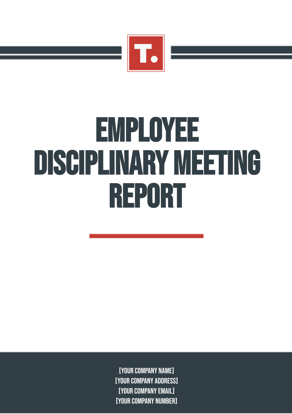 Employee Disciplinary Meeting Report Template - Edit Online & Download